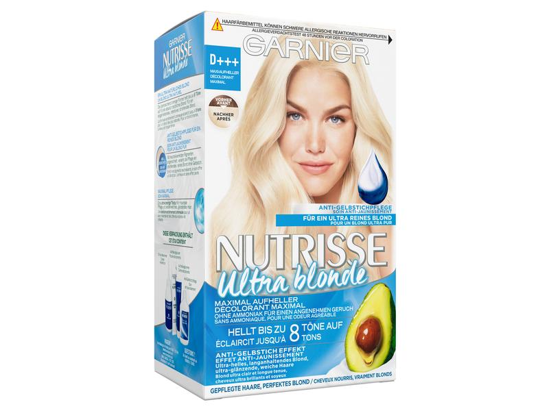 Garnier Haarcoloration Nutrisse Ultra Blonde Maxi Aufheller Haarfarbe für ein ultra-natürliches und leuchtendes blond