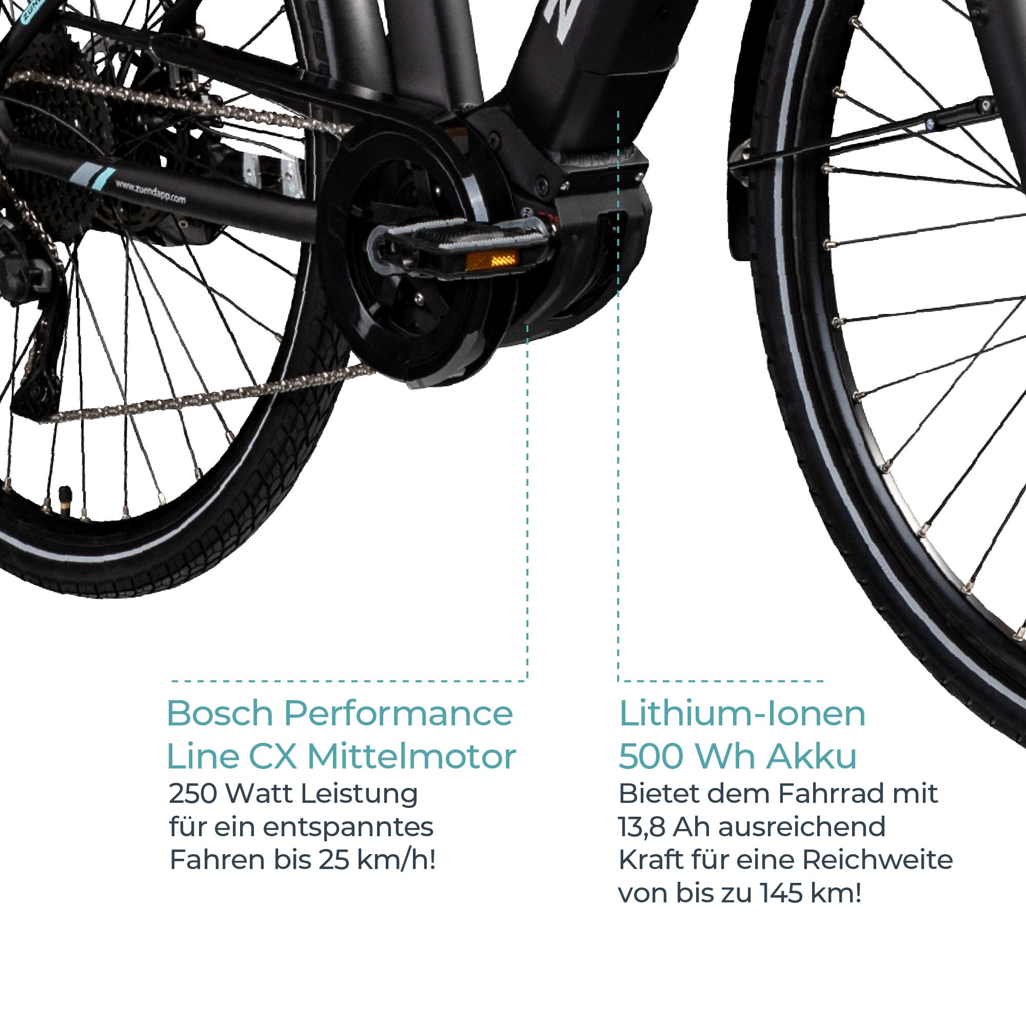 Zündapp X400 E Bike Trekkingrad 28 Zoll E Fahrrad 155 - 170 cm Pedelec Bosch