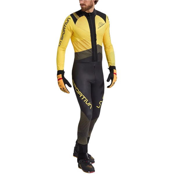Pantalon ski de randonnée LA SPORTIVA STRATOS VI RACING SUIT BLACK/YELLOW