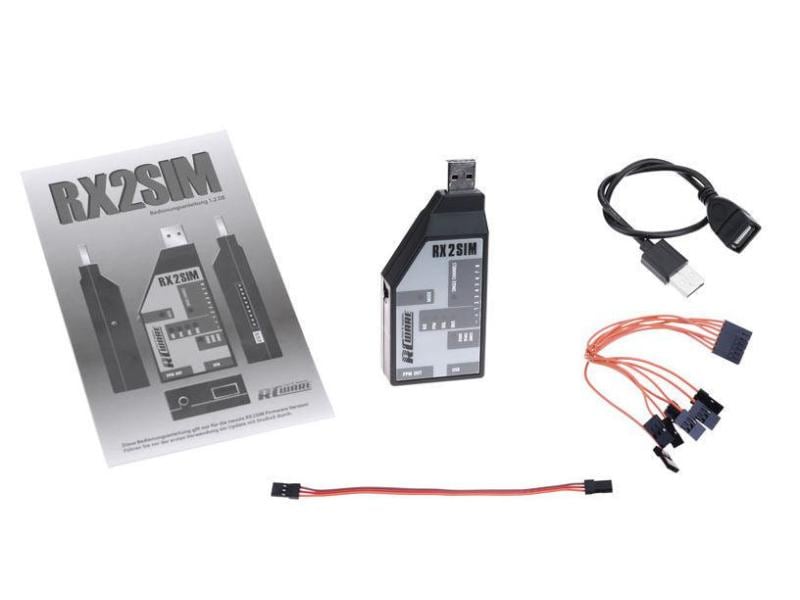 RCWare Dongle RX2SIM Kabelloser USB-Adapter für Simulatoren