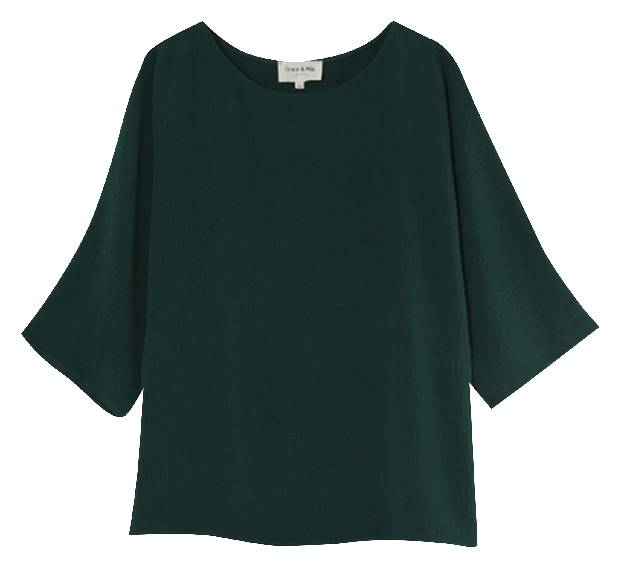 NAVEL - Top col rond ample | Vert