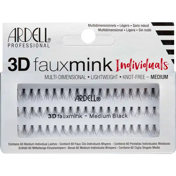 3D Faux Mink Individuals Medium Einzelwimpern