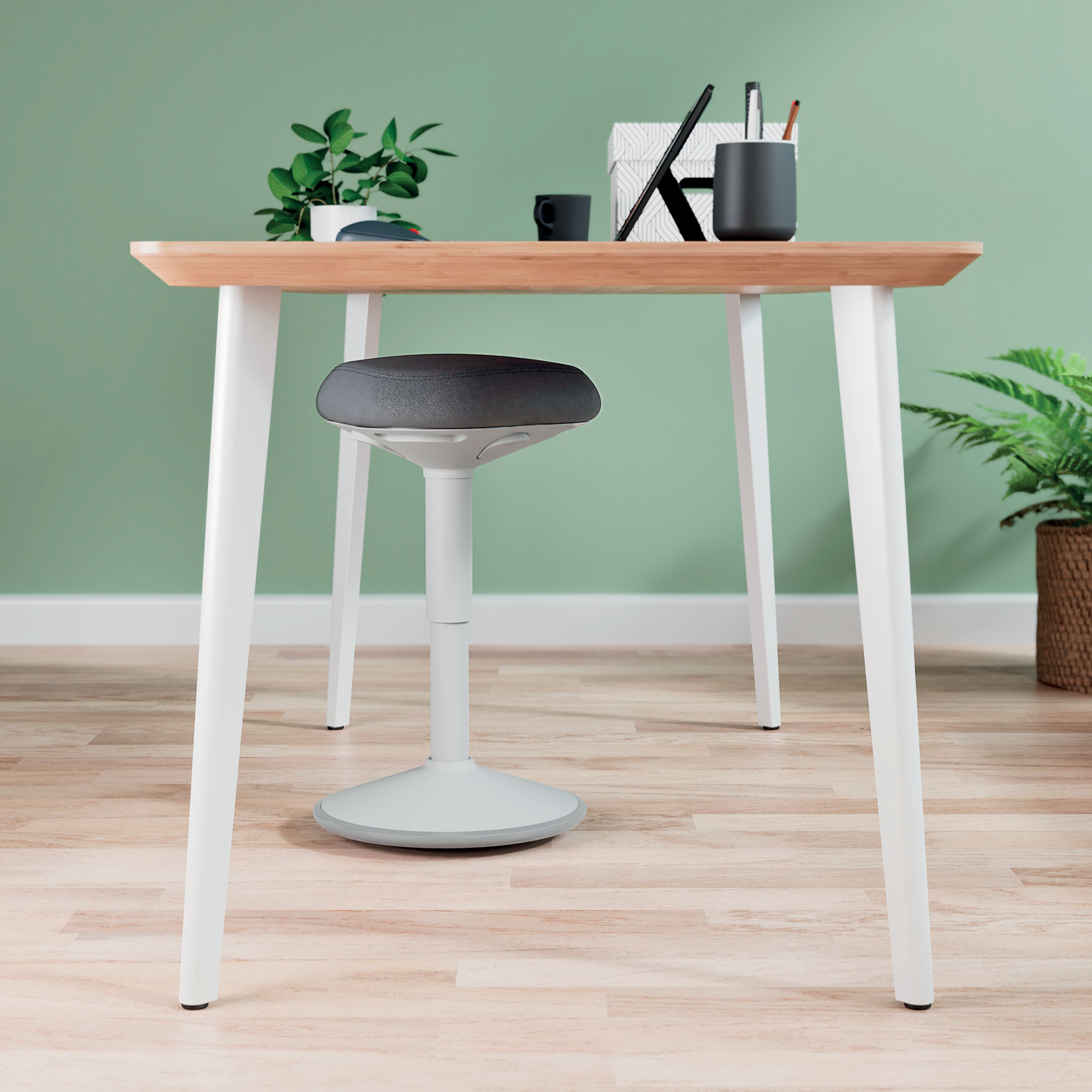 Kruk Actieve met gasveer 47-64 cm lichtgrijs
