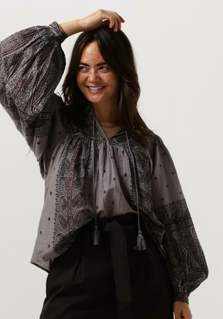 ANTIK BATIK blauwe antik batik blouse hida blouse