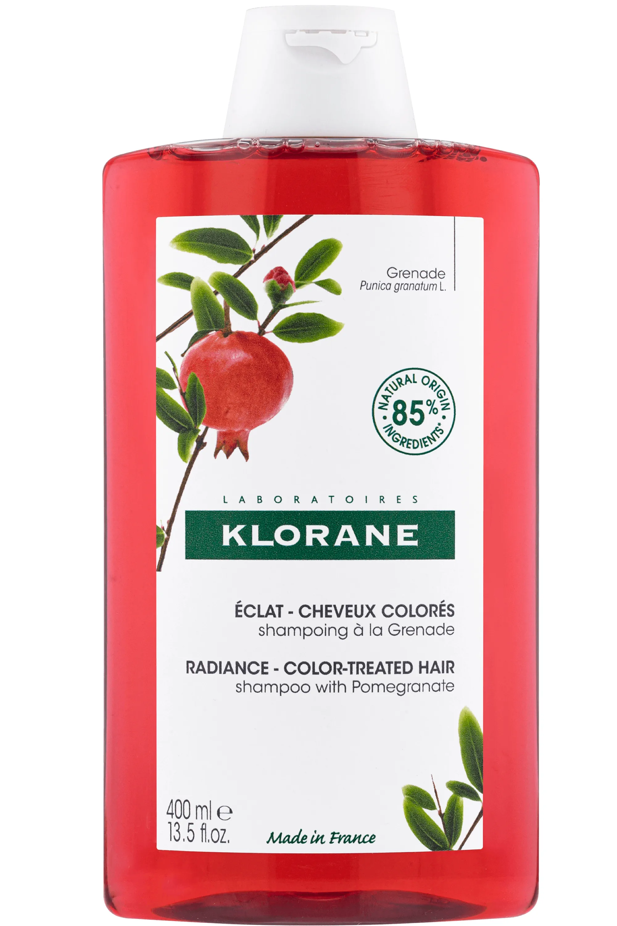 Klorane Shampoing éclat à la grenade pour cheveux colorés-400 ml