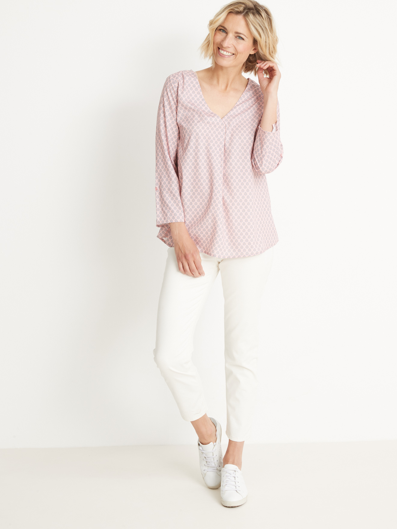 Blouse en crêpe
