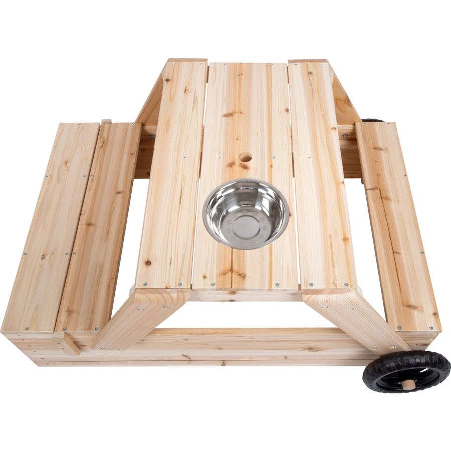 small foot® Sandkasten mit Sitzgruppe und Matschtisch