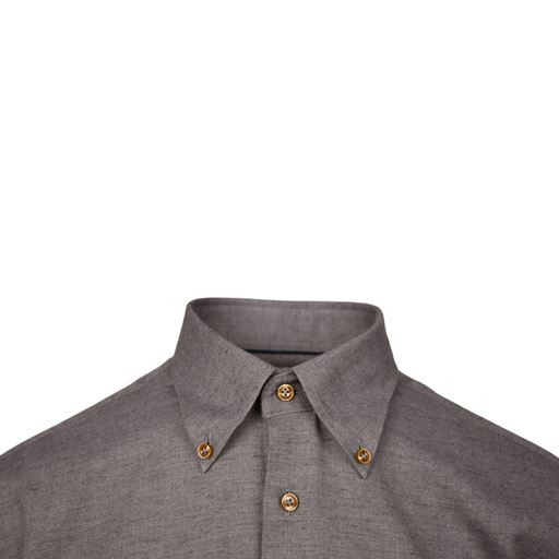 Nordstrand Brushed Plain Skjorte, Grey, 40