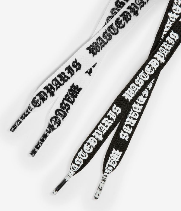 Wasted Paris Kingdom Fat Lace Schnürsenkel (black white)