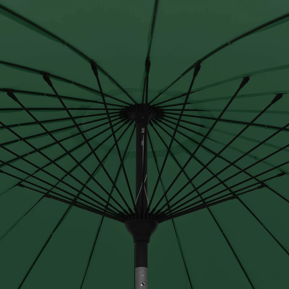 Parasol d'e x térieur avec mât en aluminium 270 cm vert