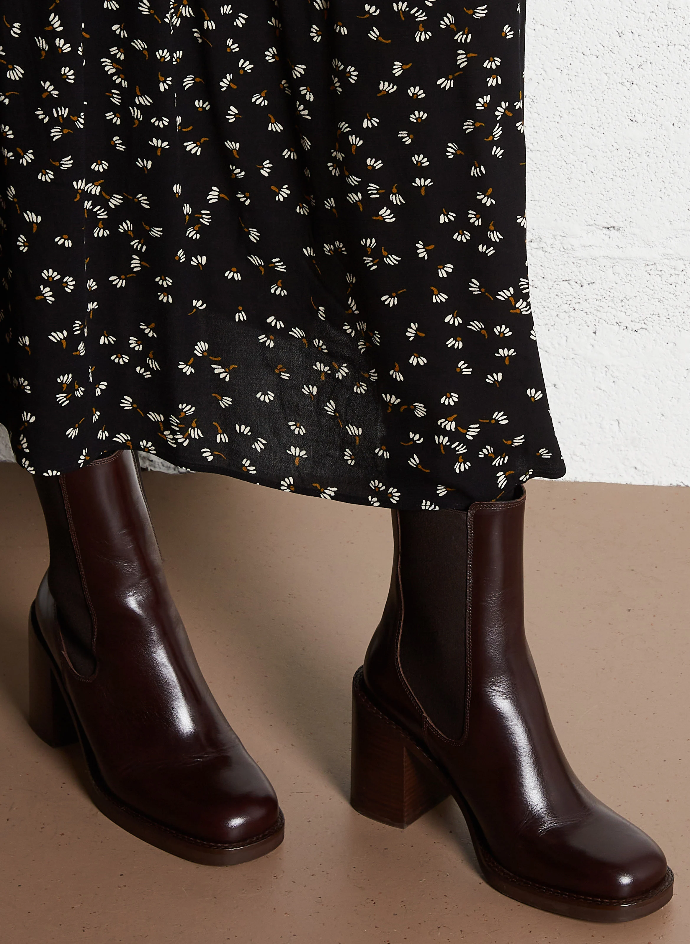 BRETZ - Bottines en cuir | Marron
