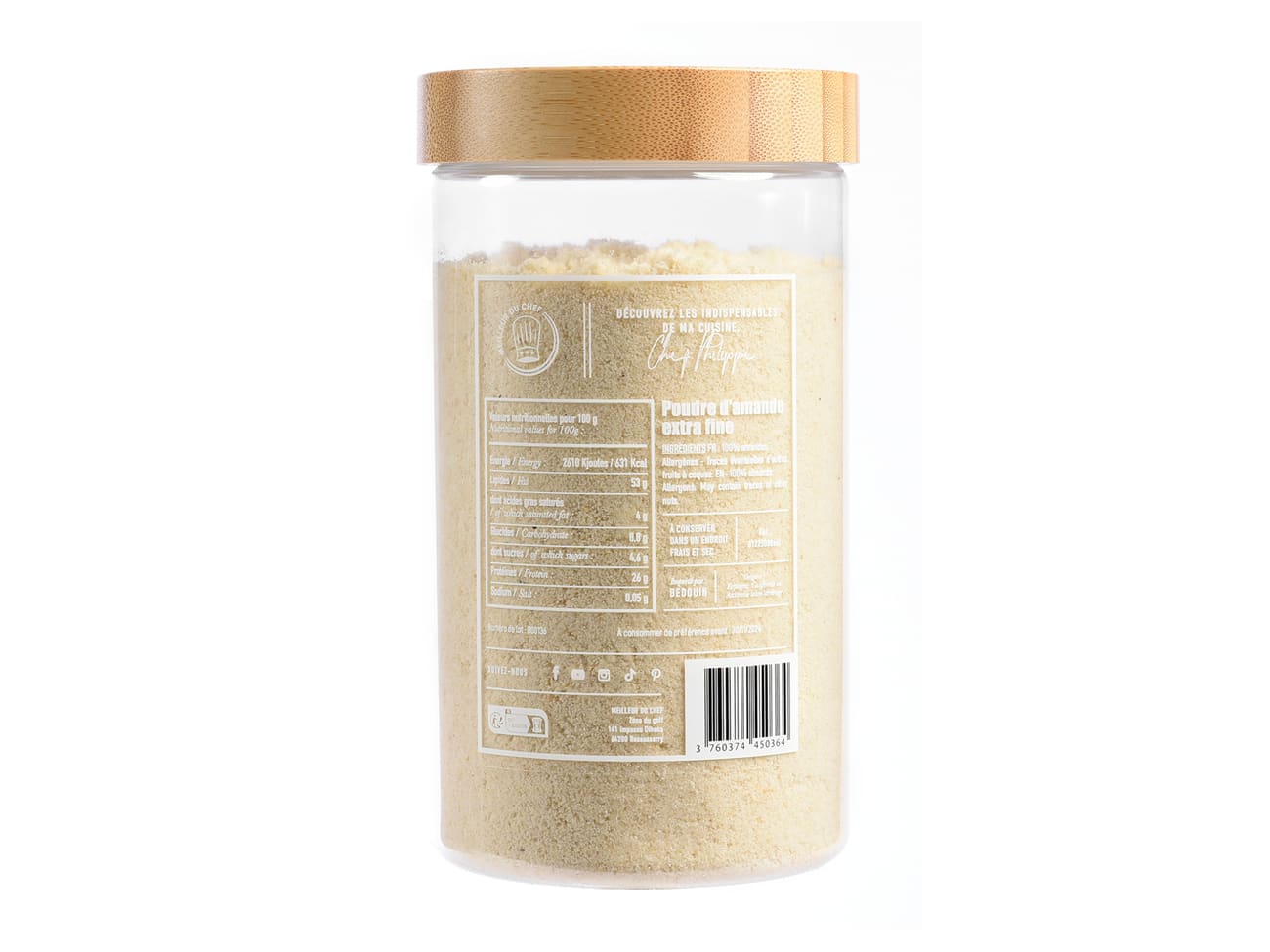 Poudre d'amande extra fine pour Macarons - 450 g - Sélection Chef Philippe - Meilleur du Chef