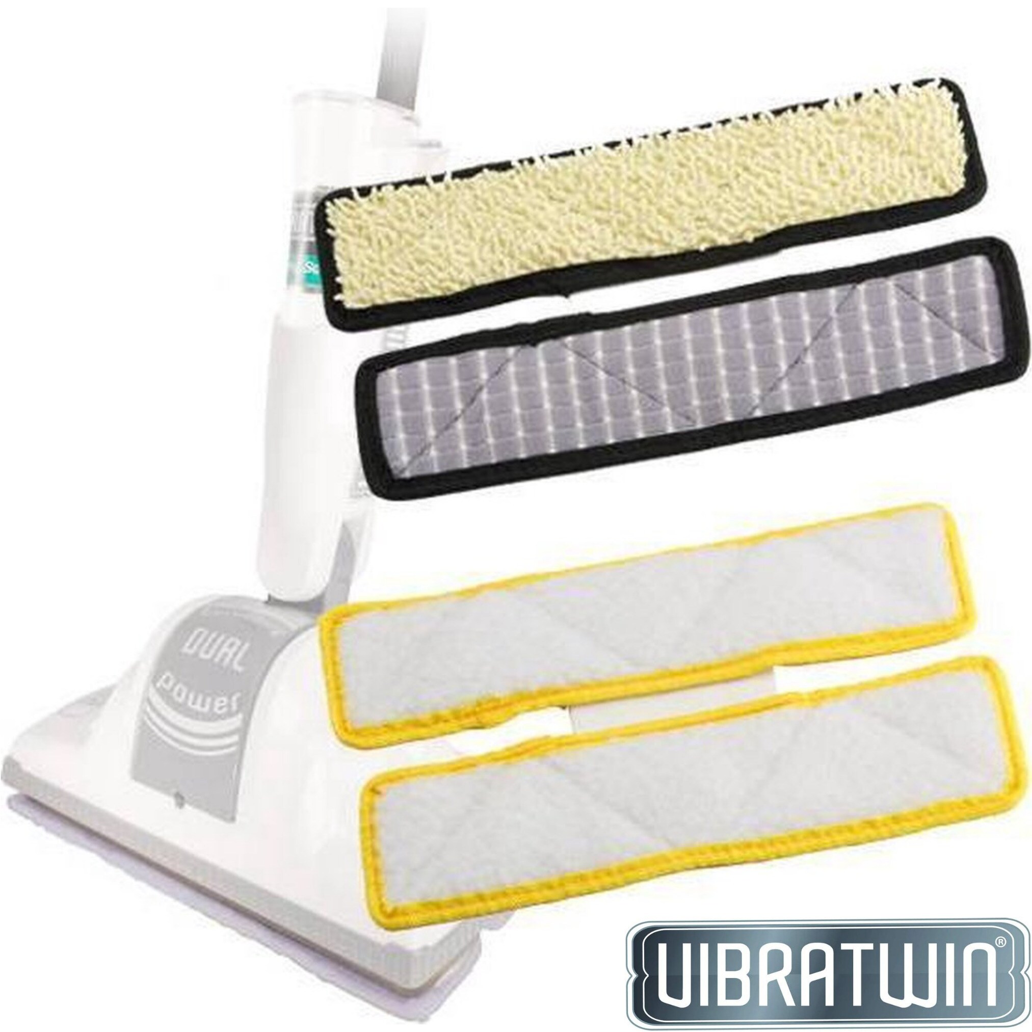 Vibratwin® Ersatzmatten Reinigungs- und Polierset für Holzböden Vibratwin Ersatzpad