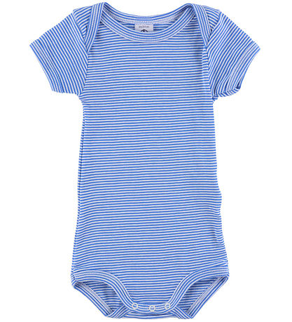 Petit Bateau Body k/æ - 3er-Pack - Weiß/Blau Gestreift