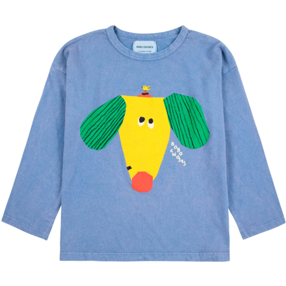 Køb Bobo Choses Blue Happy Dog Bluse