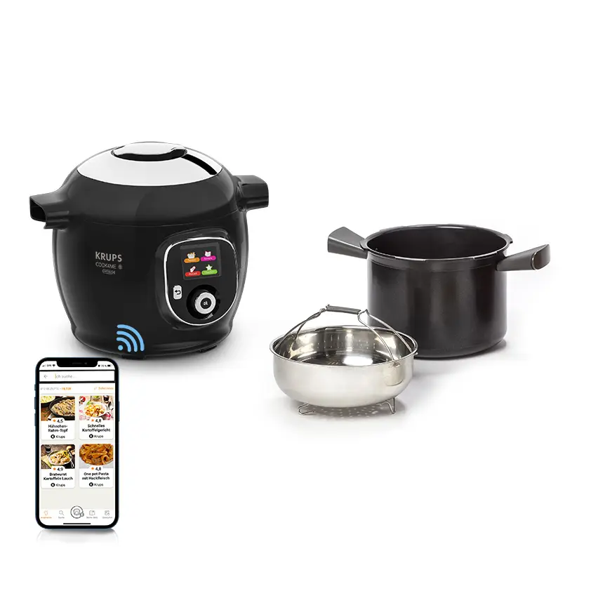 Set: Cook4Me+ connect und Extra Crisp-Deckel