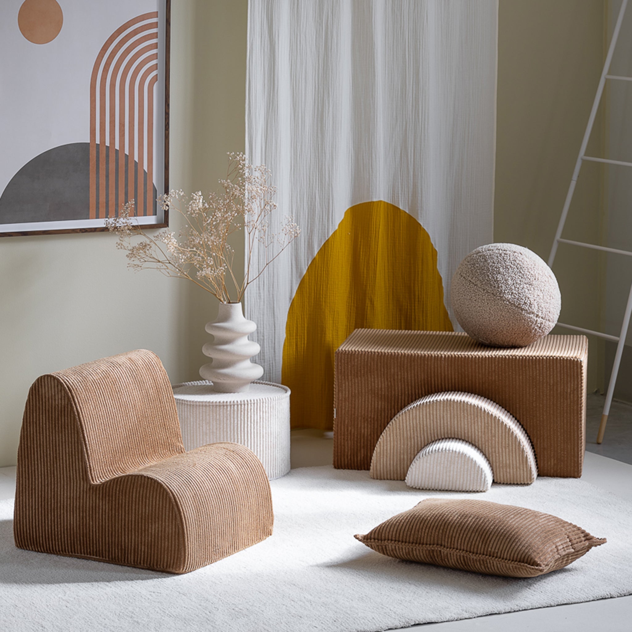 Wigiwama Sessel Cloud Biscuit Toffee