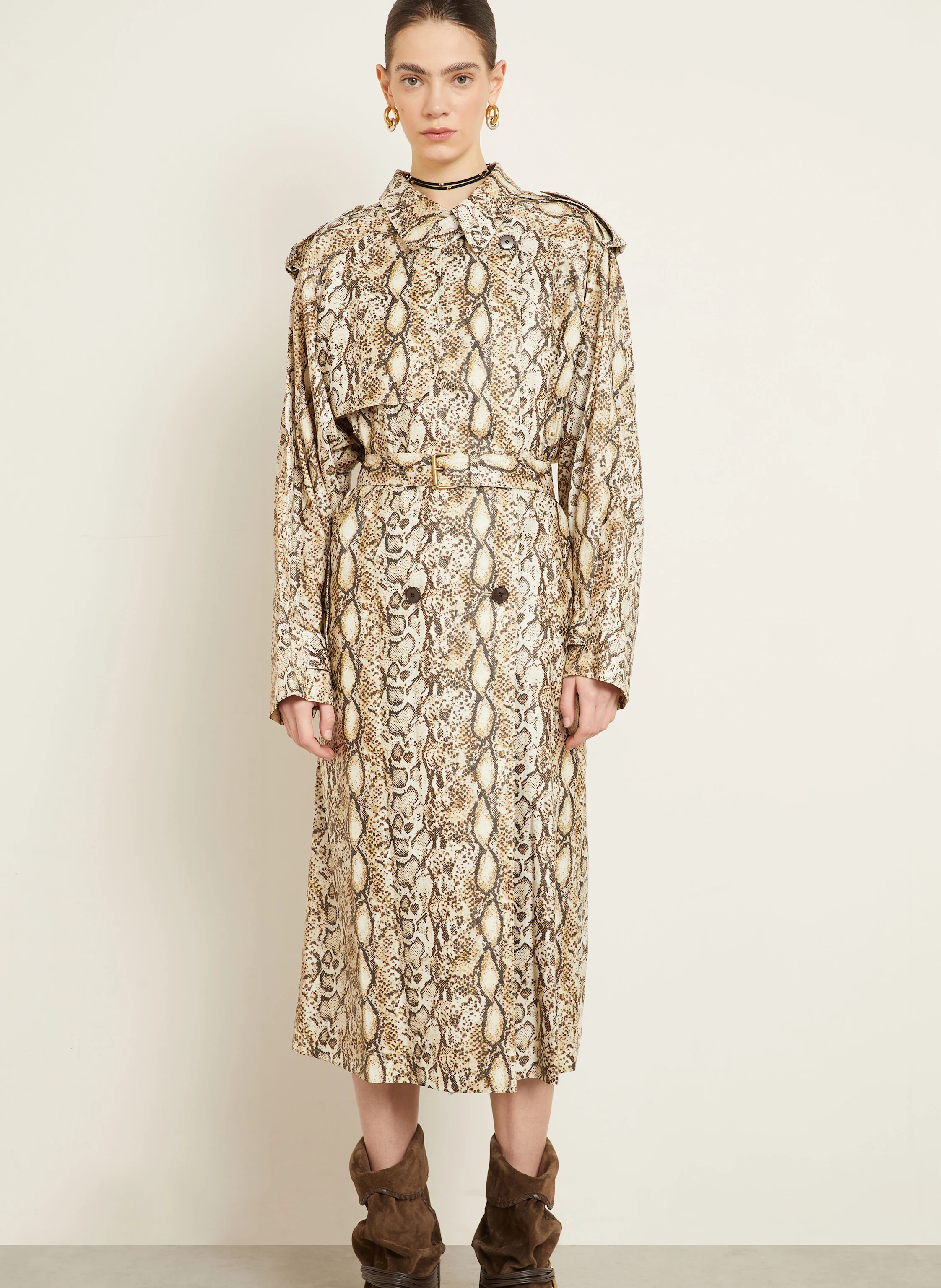ISABEL MARANT Trenchcoat FREANNE mit Leinen