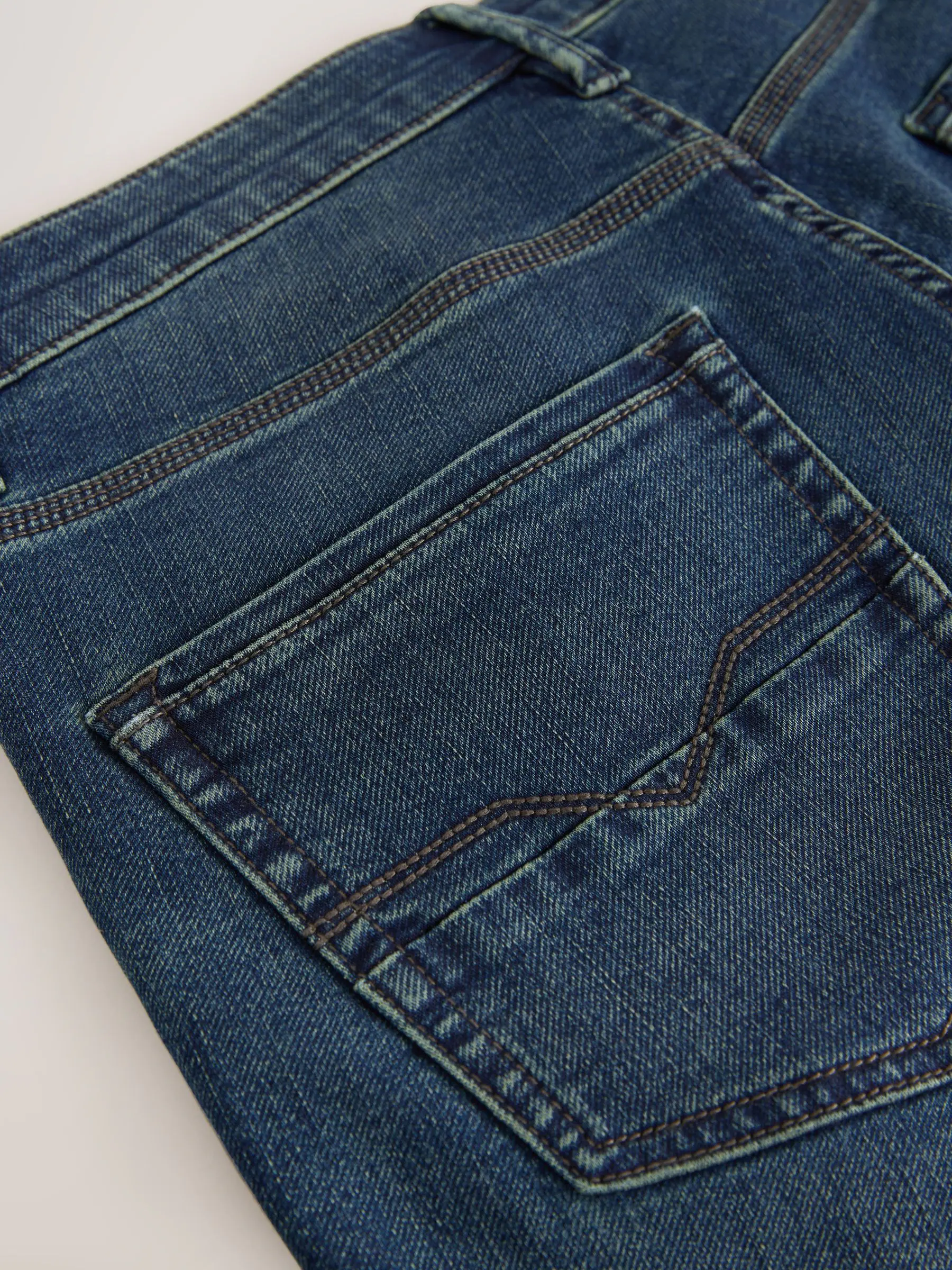 Vintage getint blauw - Slim Fit - Comfortabele stretchjeans