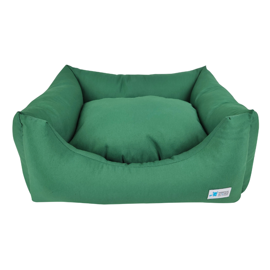 Cama verde macia e suave | Cama verde macia e suave para cães e gatos de diferentes tamanhos.
