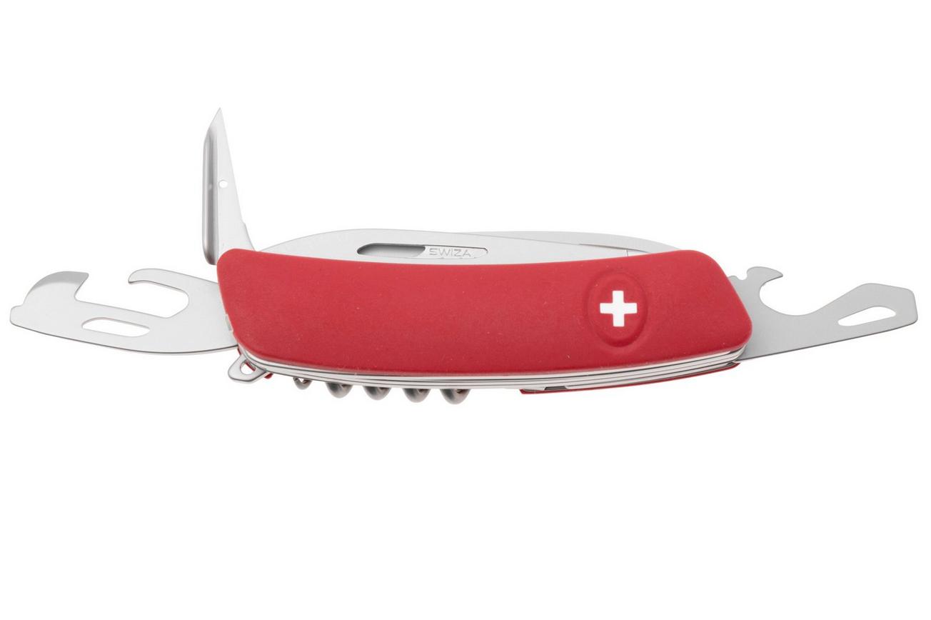 Swiza D09 R AM, KNR.0136.1900, Red Helvetix, Zwitsers zakmes, 9 tools