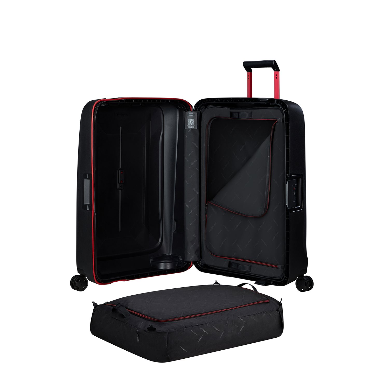 Samsonite Essens Spinner 75 charcoal/red