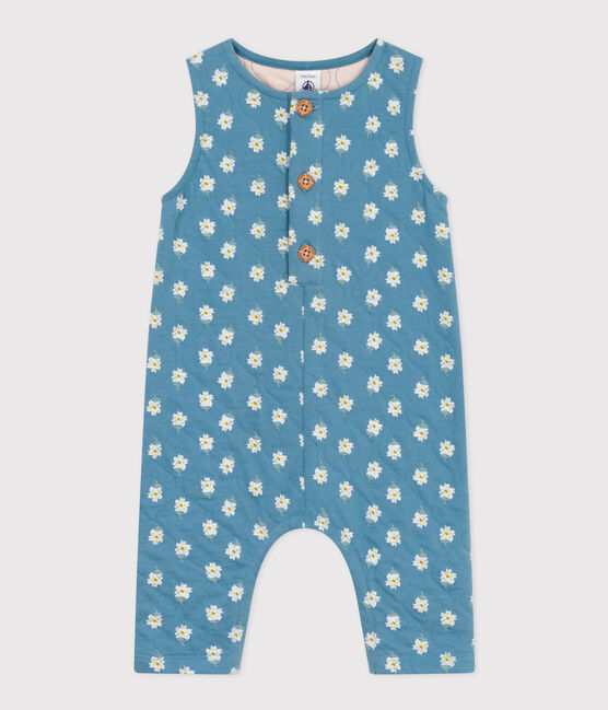 Combinaison sans manche en tubique matelassé imprimé bébé