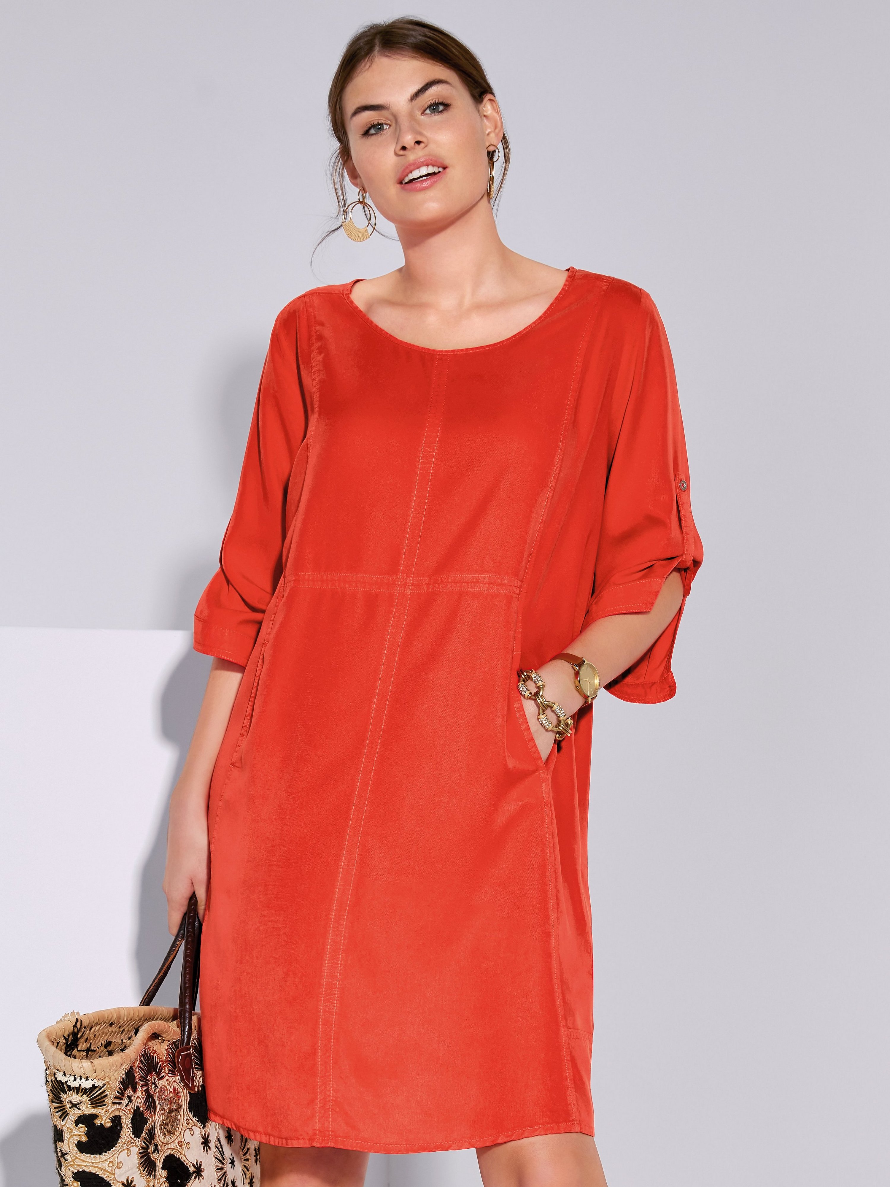 Kleid mit 3/4-Arm