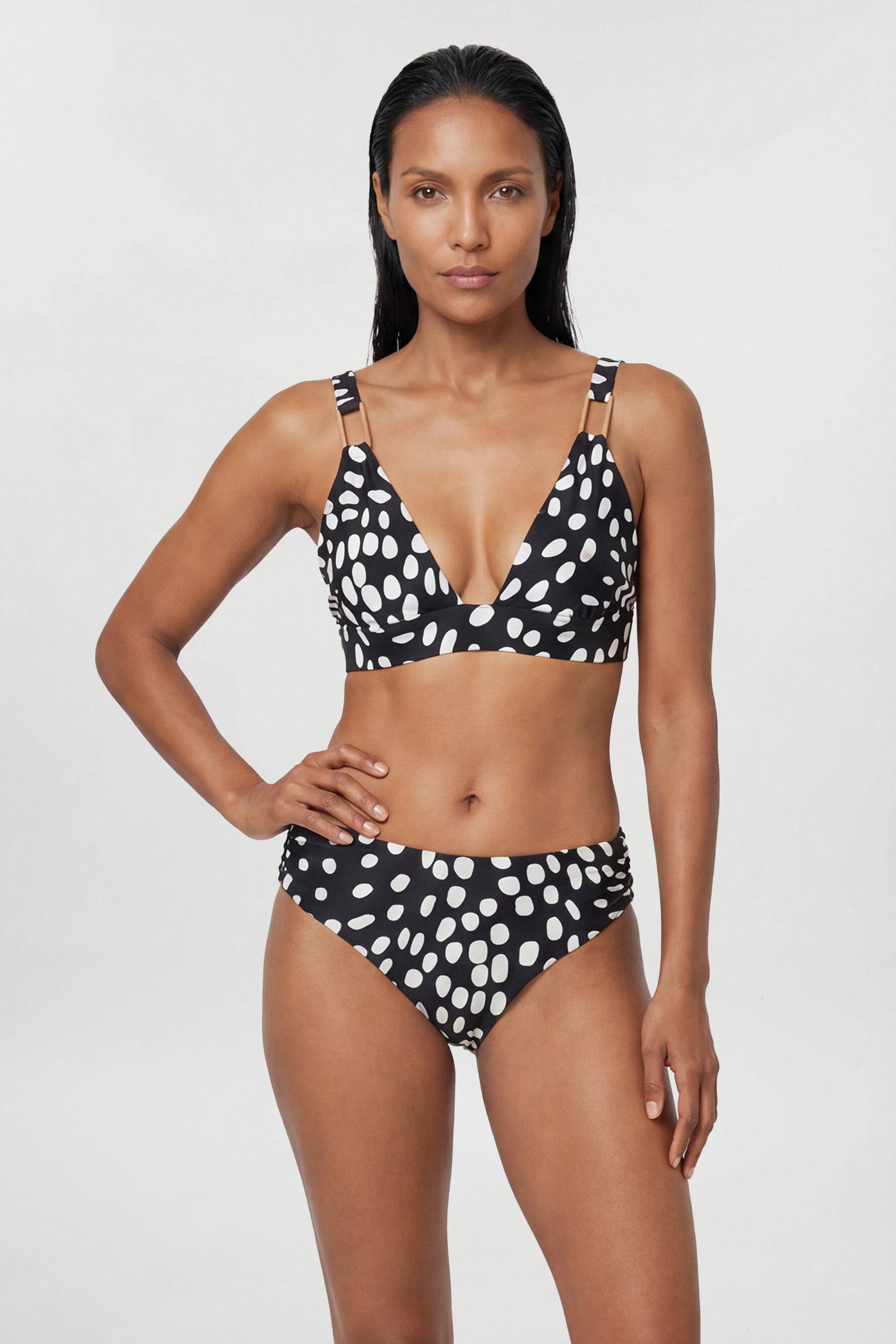 KarenMillen Haut De Bikini Décolleté Plongeant À Pois