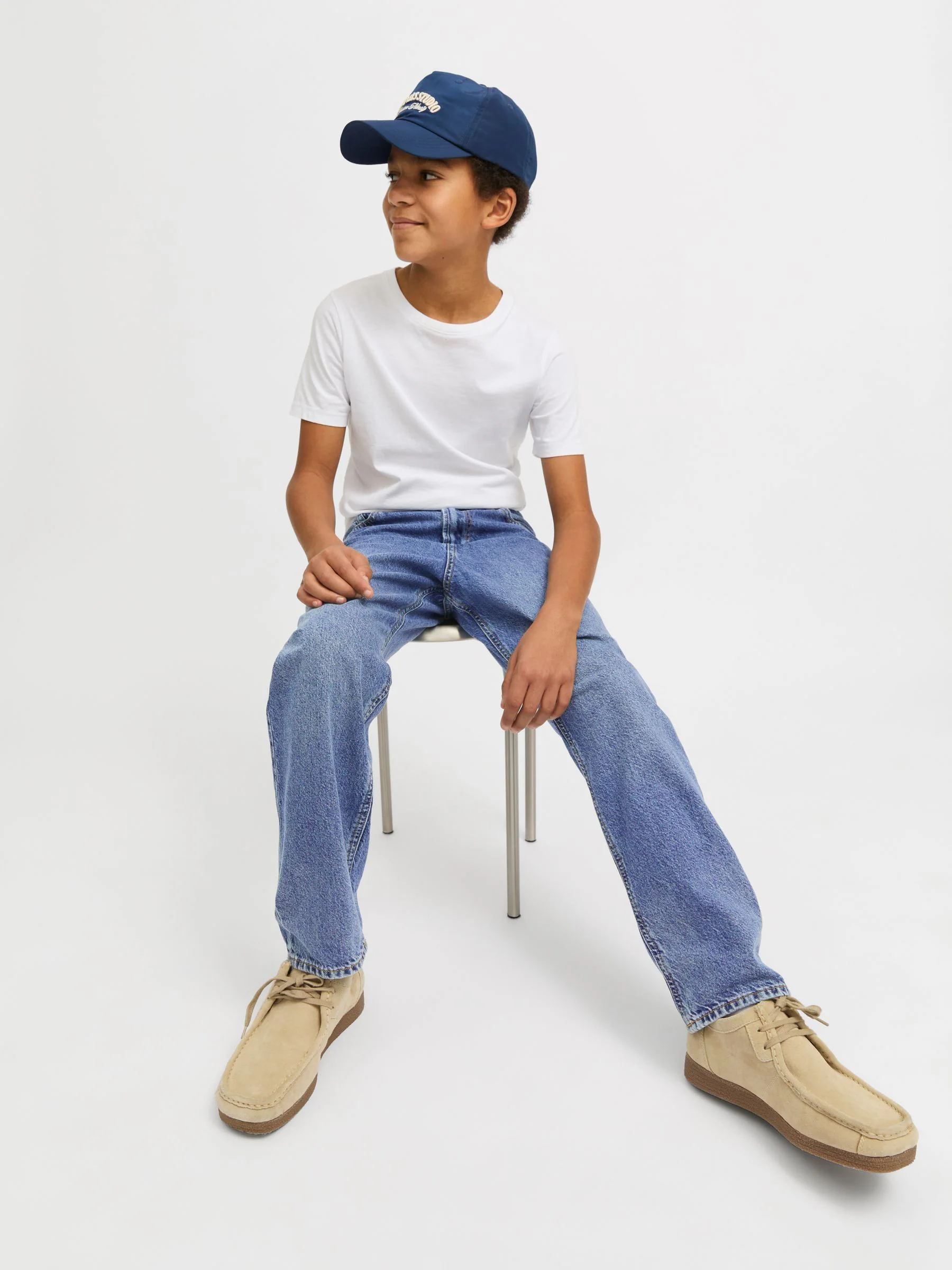 Blauw - JACK & JONES Junior Chris Relaxed Fit Jeans