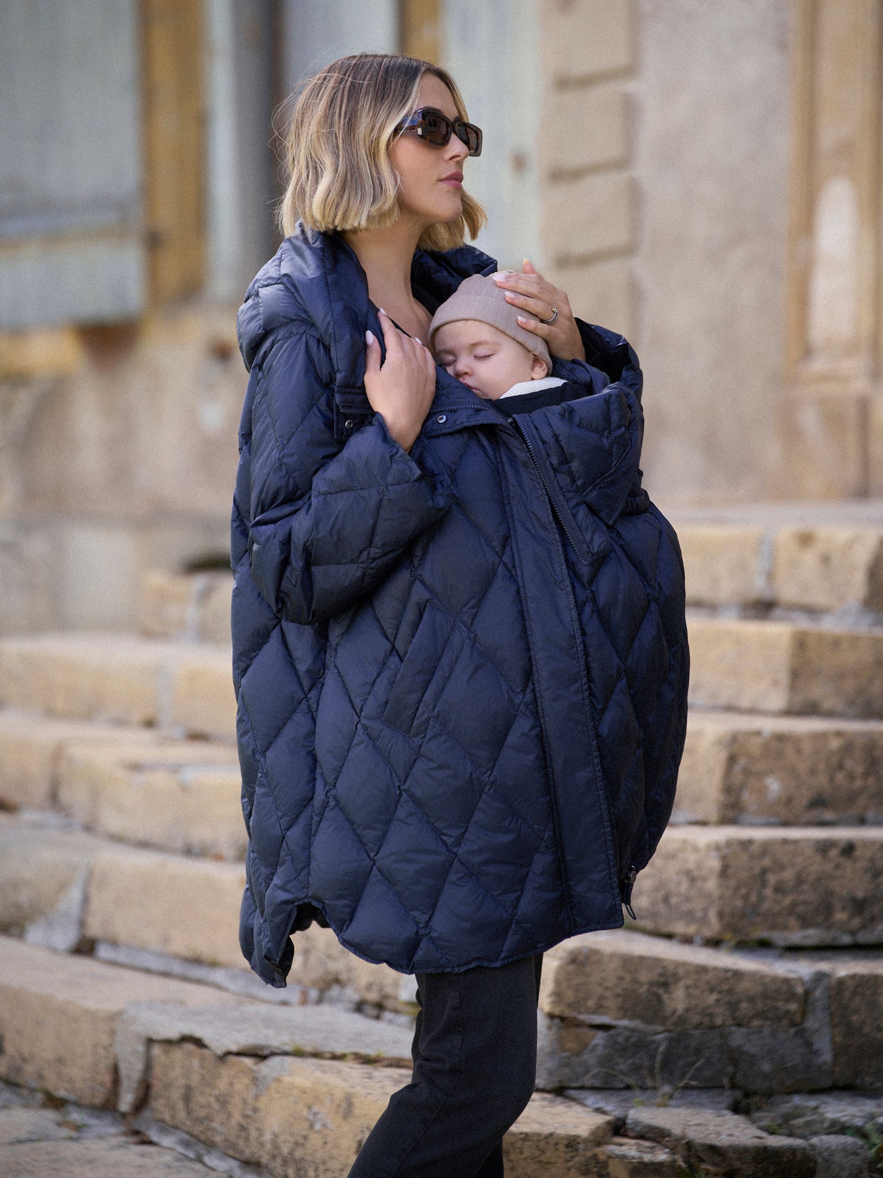 Seraphine Lightweight Quilted 3 in 1 Maternity & Babywearing Coat