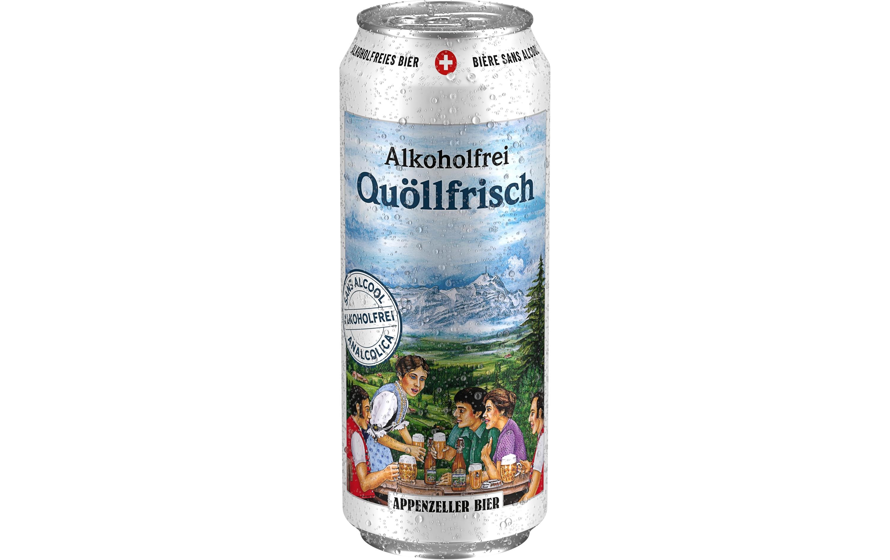 Bier Quöllfrisch alkoholfrei 6 x 0.5 lSchweizer Lagerbier ohne Alkohol