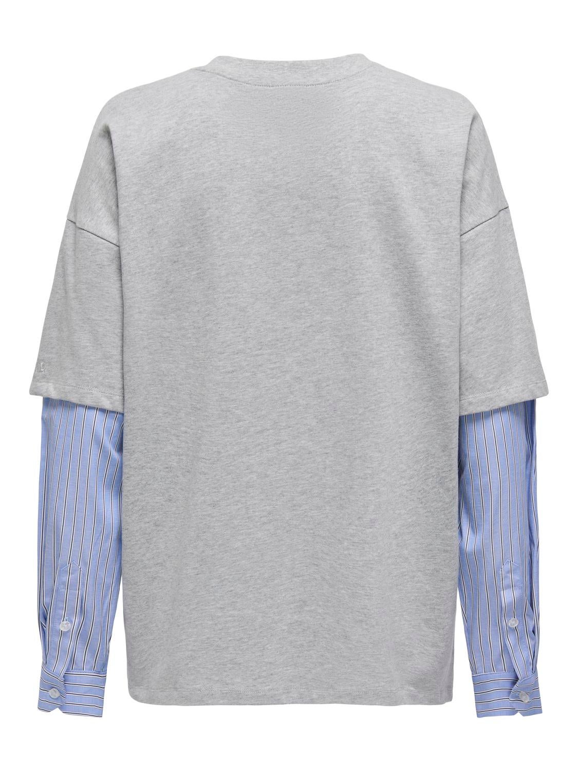 ONLFICO Top Light Grey Melange