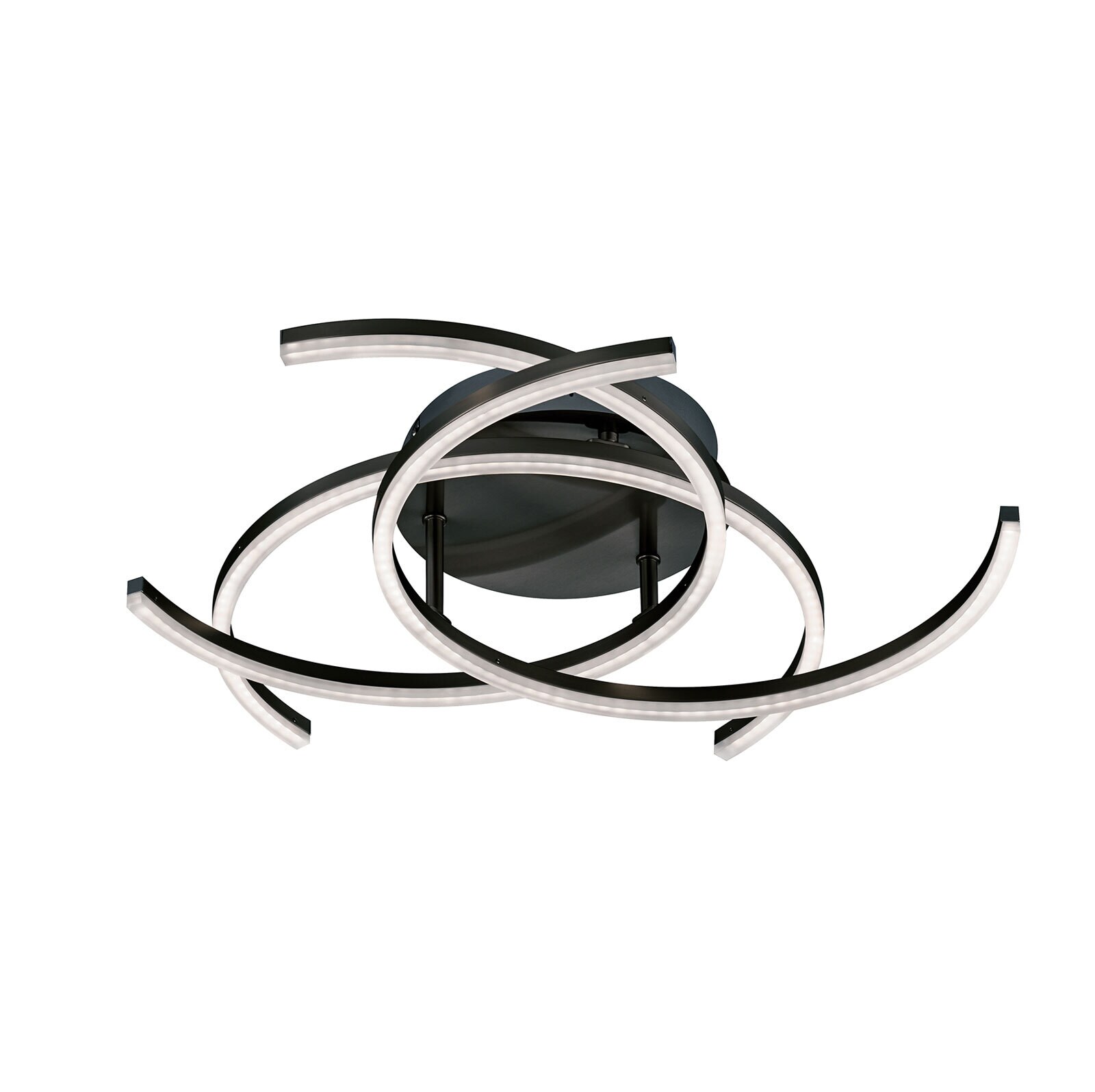 FISCHER & HONSEL LED Deckenlampe VISBY 68 cm sandschwarz