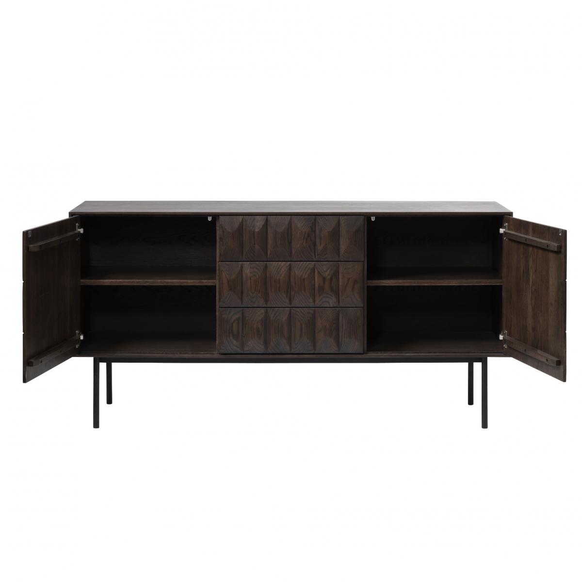 Nordic Home - Magnus eiken dressoir - 160 cm - espresso
