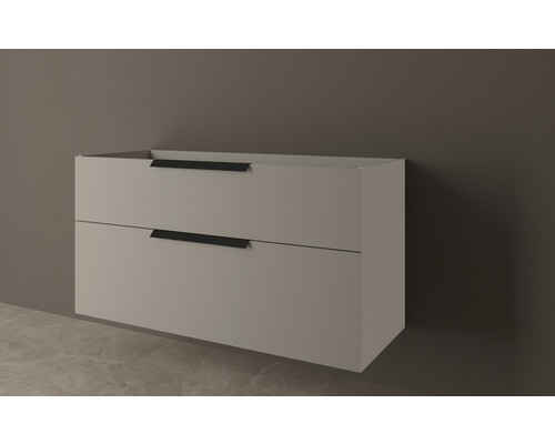 Badkamermeubel Baden Haus Urban BxHxD 120 x 62 x 46 cm Frontkleur grijs mat mat