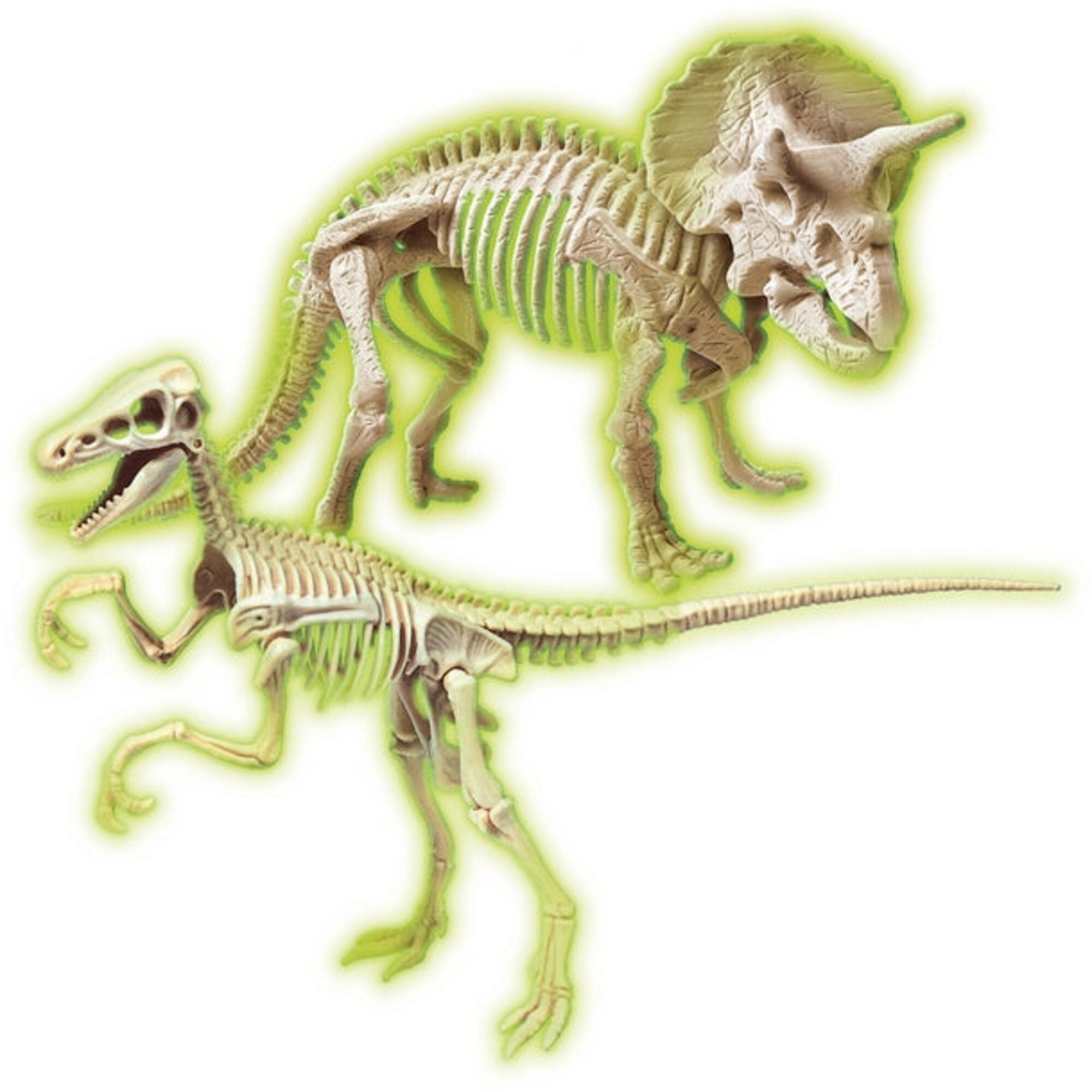 Clementoni Experimentierkasten Jurassic World 3 - Ausgrabungs-Set Triceratops & Velociraptor