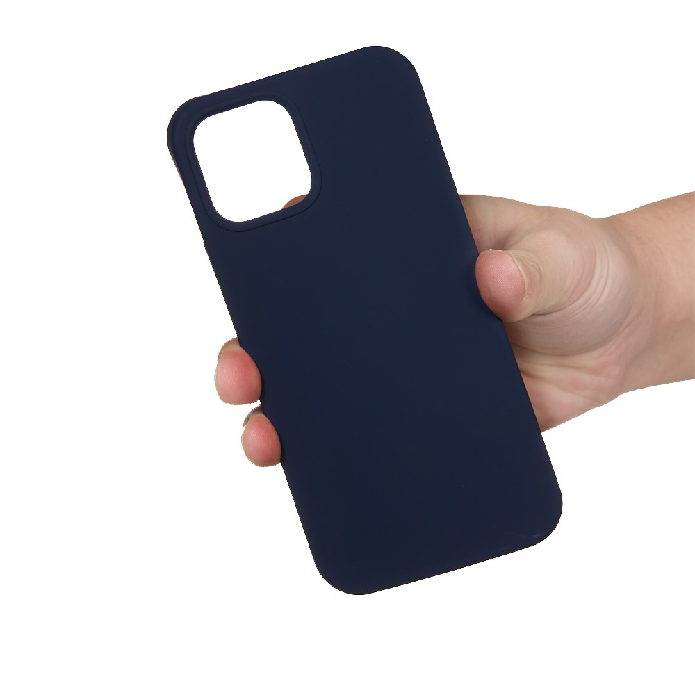 iPhone 15 Pro Max Silikon Case Hülle - Dunkelblau