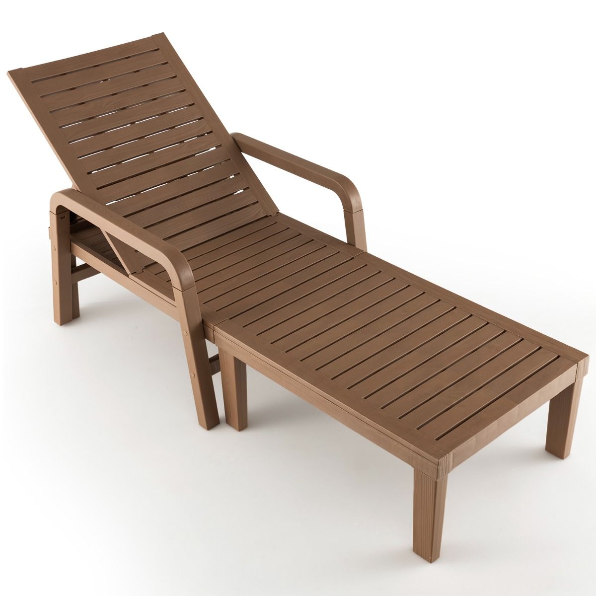 Bain de Soleil de Jardin Réglable à 4 Positions avec 6 Pieds de Soutien pour Jardin Cour Piscine Patio Jusqu'à 150 kg Naturel - Lidl-Manfred