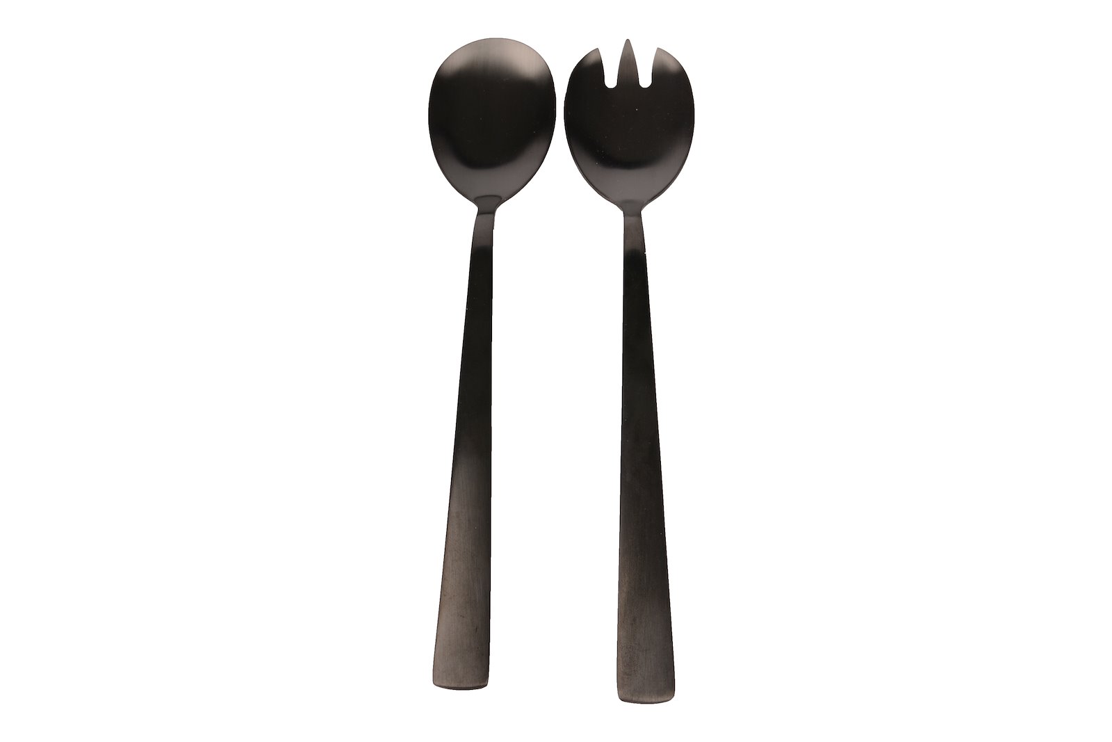 Salatbestikk 2pk Rustfritt stål i matt sort.