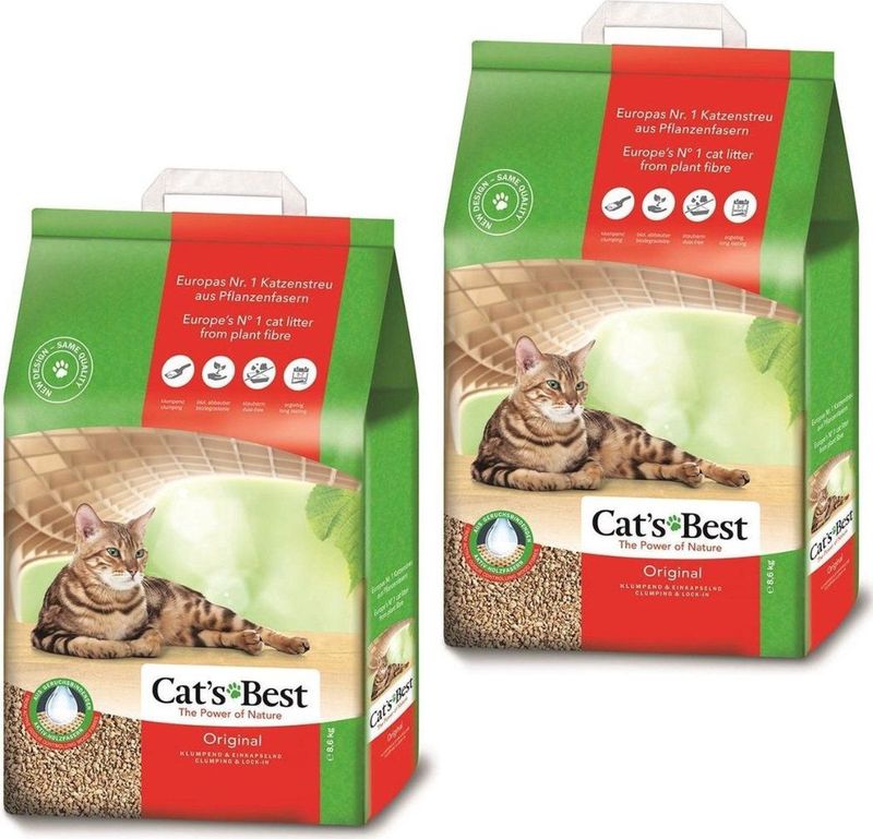 Cat's Best - Ökoplus - Kattenbakvulling - 2 x 20 l