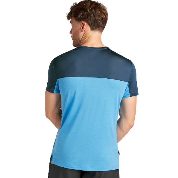 T-shirt randonnée ICEBREAKER M MERINO 125 COOL-LITE SPHERE III SS TEE ARCTIC/ABYSS/CB