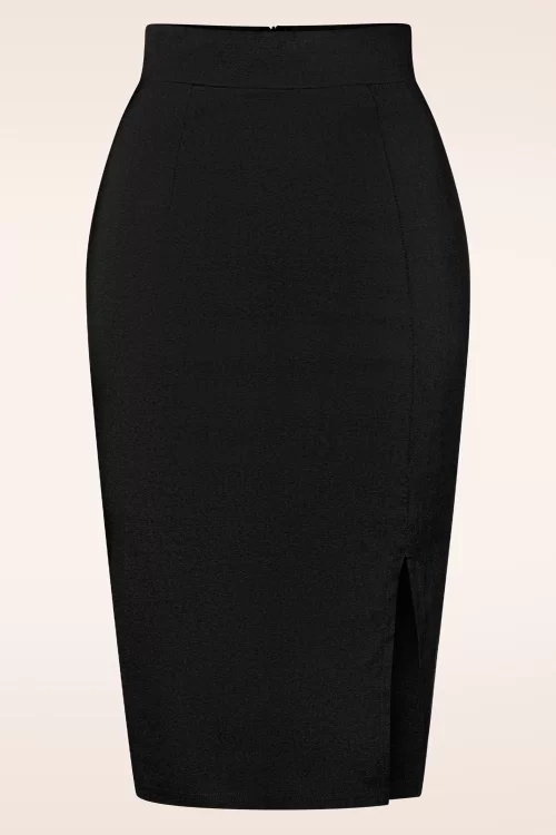 Vintage Chic for Topvintage Eleonora pencilrok in zwart