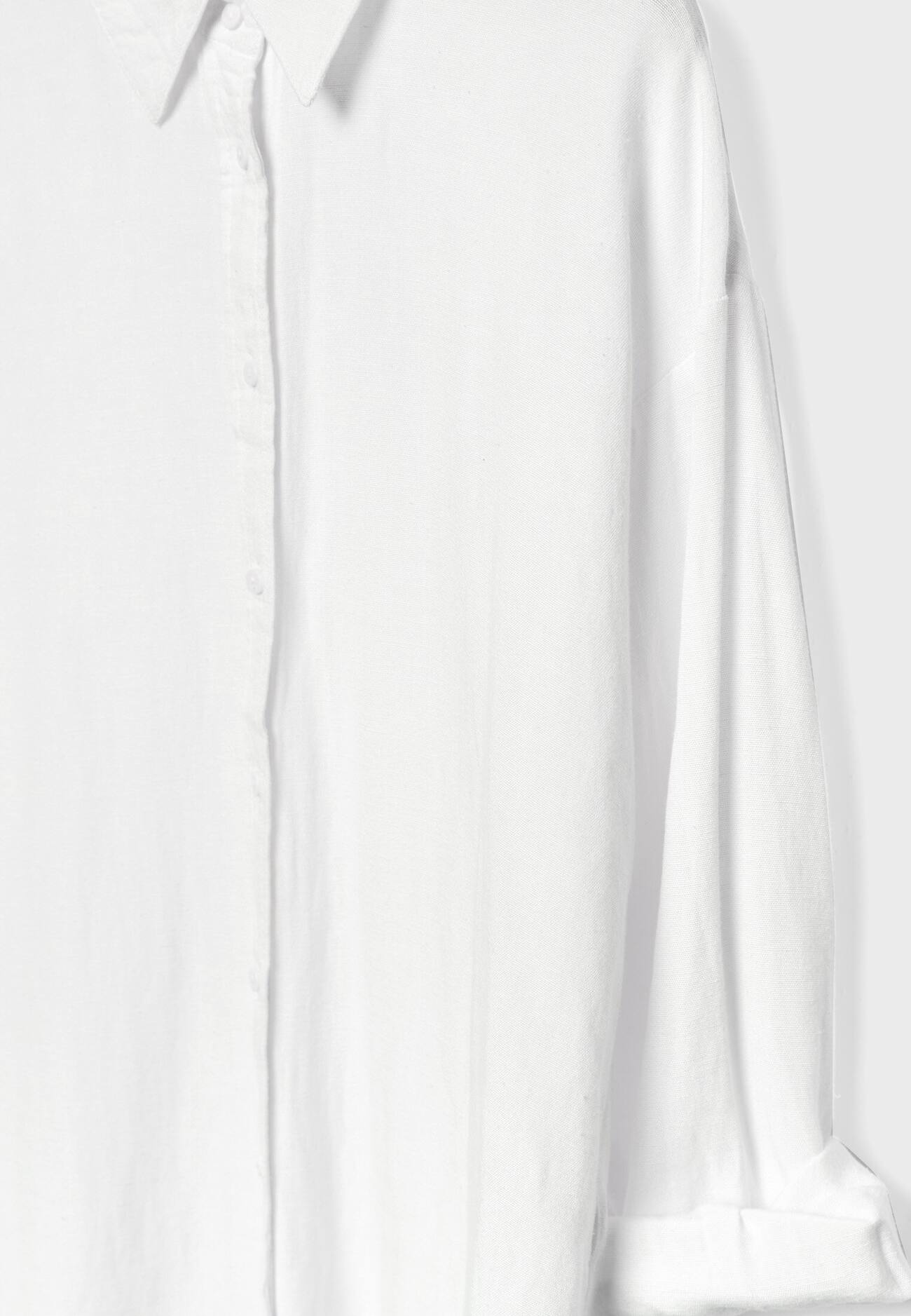 Camisa de mistura de linho