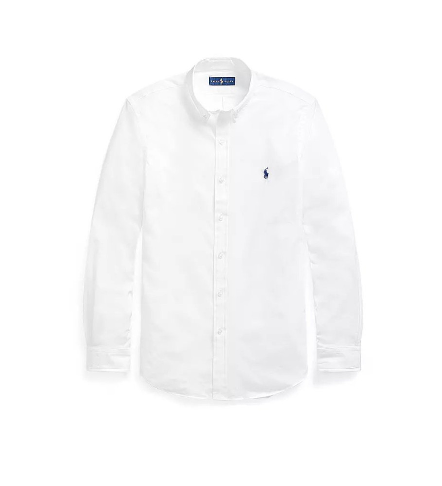 Camisa Ralph Lauren Custom Fit branca