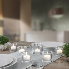 Bougie chauffe-plat, diamètre: 38 mm, blanc