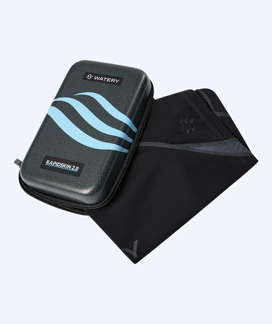 Watery konkurrence badebukser til drenge - Rapidskin 2.0 - Sort