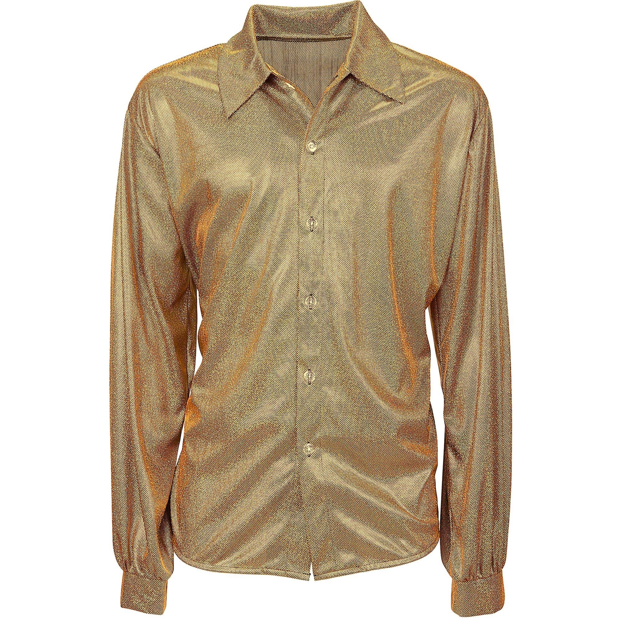 Disco 70S Shirt Goud Heren