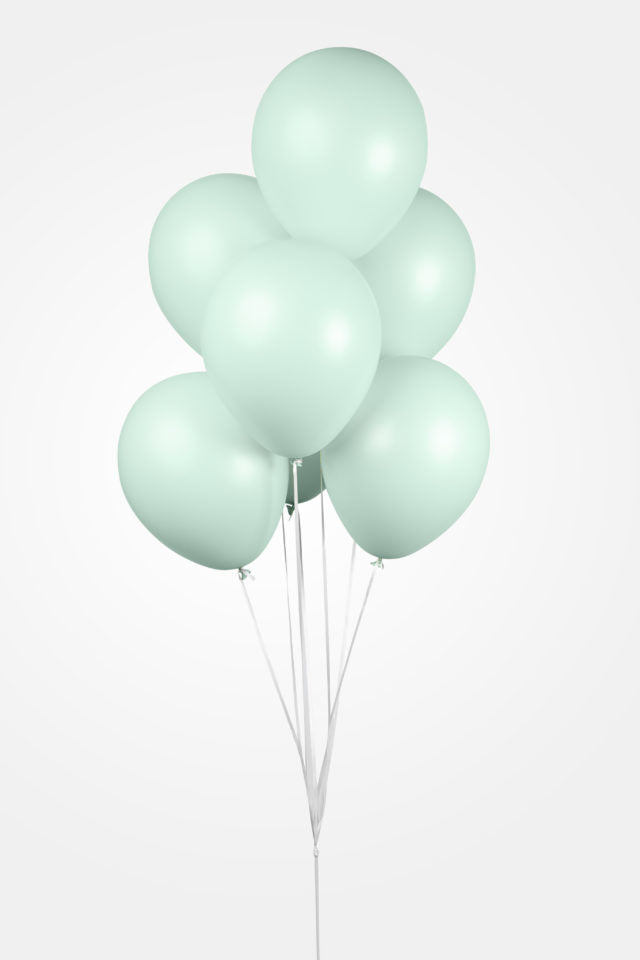 Mintgroene Ballonnen Pastel Macaron 30cm 10st