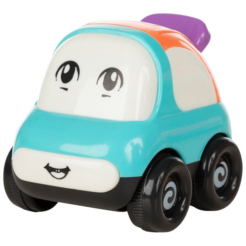 Jouet 1er âge petite voiture Vroumpiz - Bleu - Ecru